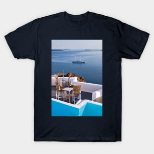 Have a seat in Oia - Santorini island T-Shirt